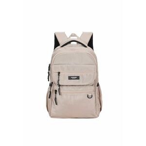 Rucsac cu buzunare multiple cu fermoar - Bej imagine