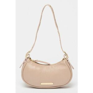 Geanta crossbody de piele - Roz prafuit imagine
