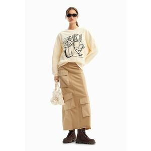 Bluza de trening cu imprimeu grafic - Negru/Alb murdar imagine