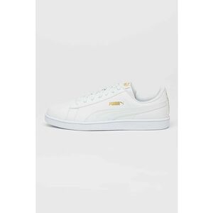 Pantofi sport de piele ecologica cu talpa plata - Alb imagine