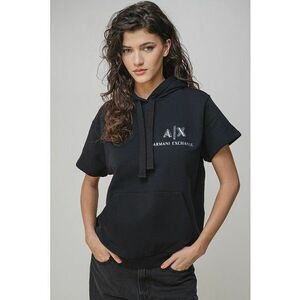 Hanorac cu maneci scurte - Negru imagine