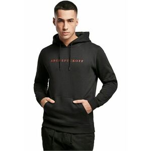 Hanorac unisex cu buzunar kangaroo si imprimeu text - Negru imagine