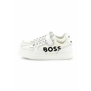 Pantofi sport cu insertii din piele - Alb imagine