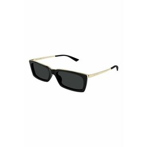 Ochelari de soare unisex cu lentile dreptunghiulare - Auriu/Negru imagine