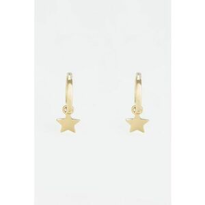 Cercei de aur de 9K cu model stea - Auriu imagine