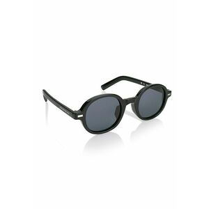 Ochelari de soare unisex rotunzi polarizati - Negru imagine