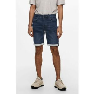 Pantaloni scurti din denim - Bleumarin imagine