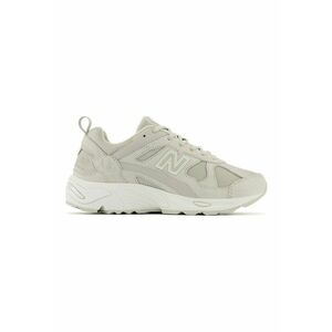 878 Pantofi sport cu insertii din piele - Gri deschis imagine