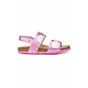 Sandale cu velcro si imprimeu floral - Roz deschis imagine