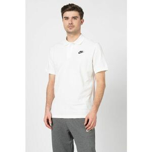 Tricou polo de bumbac pique Matchup - Alb imagine
