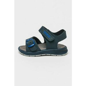 Sandale din piele cu logo - Bleumarin imagine