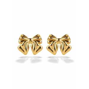 Cercei placati cu aur de 18K in forma de funda - Auriu imagine