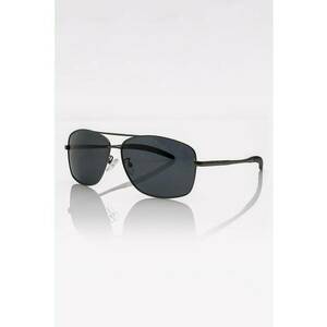Ochelari de soare aviator unisex cu lentile polarizate - Negru imagine
