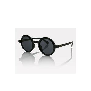 Ochelari de soare rotunzi unisex - Negru imagine