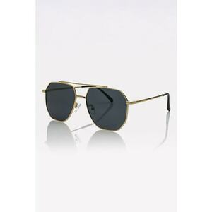 Ochelari de soare aviator unisex cu lentile polarizate - Auriu imagine