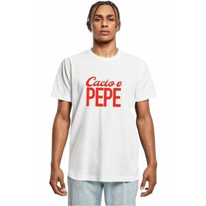 Tricou din bumbac cu imprimeu text - Rosu/Alb imagine