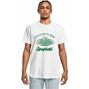 Tricou cu imprimeu grafic si text pe partea din fata - Alb/Verde imagine