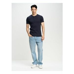 Tricou barbati Basicag 403 - bleumarin - bumbac moale - croiala simpla imagine