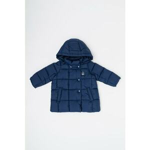 Geaca cu gluga si aspect matlasat - Bleumarin imagine