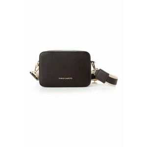 Geanta crossbody din piele ecologica - Maro inchis - 13x19x6 imagine
