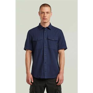 Camasa slim-fit din bumbac Marine - Albastru indigo imagine