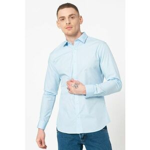 Set de camasi slim fit cu guler amplu Joe - 2 piese - Alb/Albastru deschis imagine