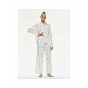 Pijama dama - 303732882 - Bumbac/Viscoza - Alb imagine