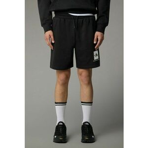Pantaloni scurti cu snur si logo - Negru imagine