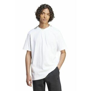 Tricou supradimensionat cu logo pe partea din spate - Alb imagine