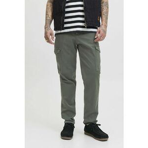 Pantaloni cargo din amestec de bumbac - Gri imagine