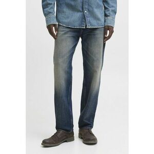 Blugi drepti din denim - Albastru inchis/Grej imagine