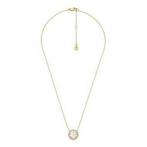 Colier de otel inoxidabil cu pandantiv mother of pearl - Auriu imagine