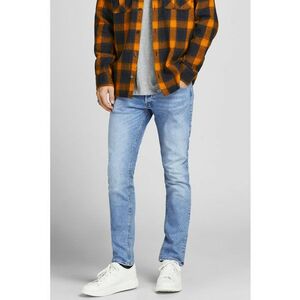 Blugi slim fit cu 5 buzunare - Albastru deschis imagine