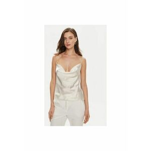 Tricou dama - 304354786 - Matase - Bej - Bej imagine