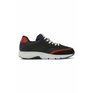 Pantofi sport cu insertii de piele - Rosu/Negru imagine