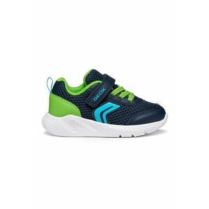 Pantofi sport Sprintye din plasa si insertii din piele ecologica - Verde electric/Bleumarin imagine