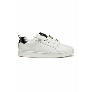 Pantofi sport de piele ecologica - Negru/Alb optic imagine