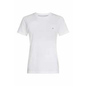 Tricou de bumbac organic cu logo discret - Alb imagine