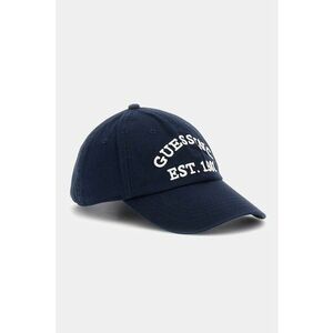 Sapca baseball cu broderie logo - Alb optic/Bleumarin imagine