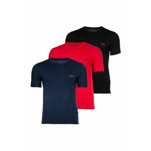 Set de tricouri din bumbac - 3 Piese - Rosu/Negru/Albastru imagine