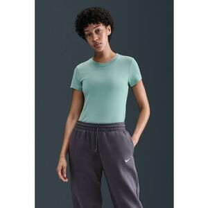 Tricou slim fit din amestec de modal - Verde persan imagine