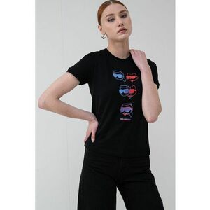 Tricou slim fit de bumbac organic Ikon - Rosu/Negru/Albastru imagine