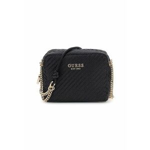 Geanta de umar cu aspect impletit - Negru imagine