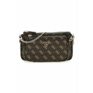 Geanta crossbody cu model monograma - Maro inchis/Caramel imagine