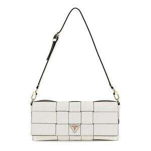 Geanta din piele ecologica cu bareta detasabila de umar - Alb murdar imagine