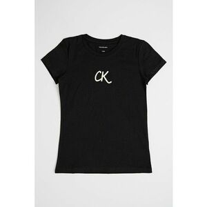 Tricou slim fit de bumbac - Negru/Bej deschis imagine