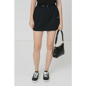Fusta mini cu snur in talie - Auriu/Negru imagine