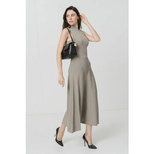 Rochie lunga evazata - Verde pal imagine