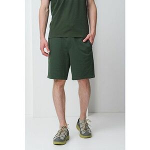 Bermude relaxed fit din bumbac Dayano - Verde englez imagine