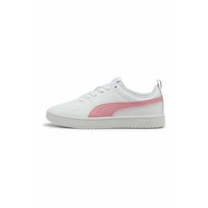 Pantofi sport Rickie low-cut din piele ecologica cu perforatii - Alb/Lila/Roz imagine
